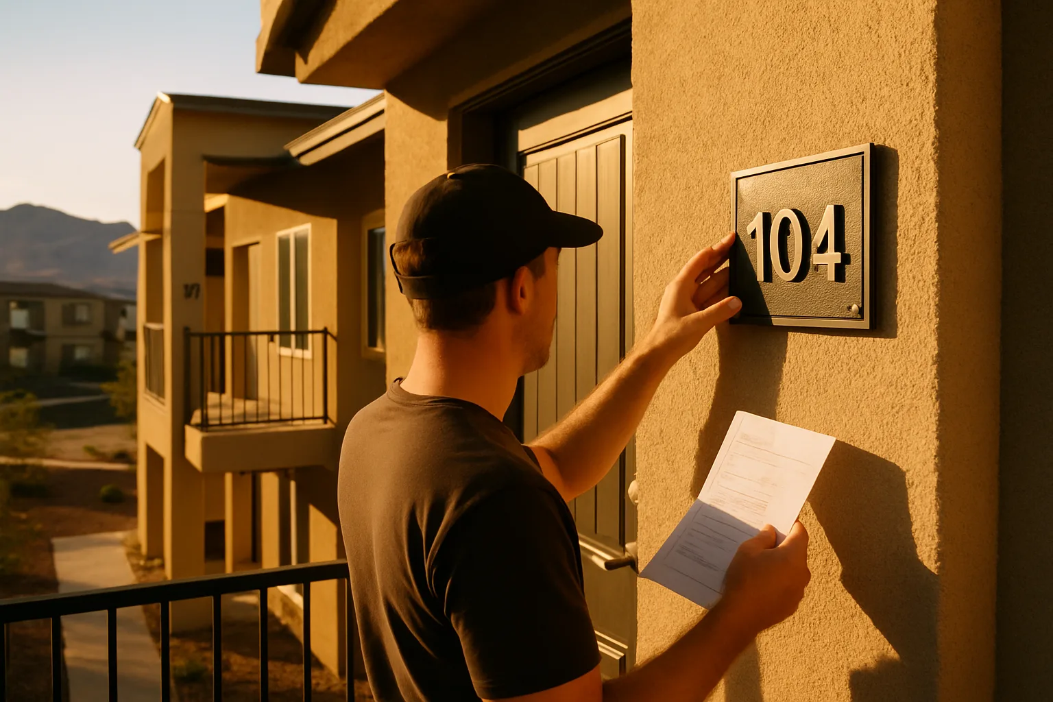Apartment Door Numbers for Phased Residential Projects