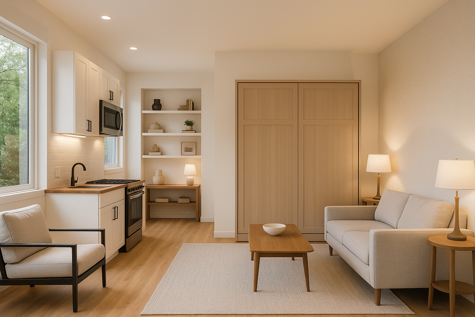 Small ADU interior design - 500 square feet